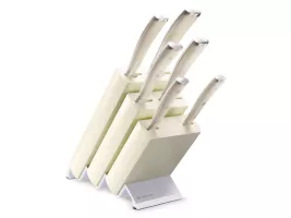 Blok za nože Wüsthof Classic Ikon Créme s 6 noži