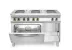 Električni štedilnik Kitchen Line – 6 kuhalnih plošč s konvekcijsko pečico GN 1/1, HENDI, Kitchen Line, 400 V/18600 W, 1200x700x(V)900 mm