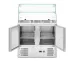 Saladeta hladilna miza z nadgradnjo, Arktic, 146 L, 230 V/145 W, 695x900x(V)1270 mm