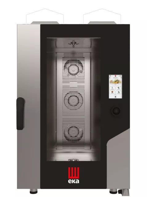 Konvekcijska pečica Millennial Touch Screen Gastro s samodejnim pranjem, 11x GN 1/1 – elektronsko upravljana, plinska, Tecnoeka, 230 V/700 W, 17500 kW, 730x850x(V)1230 mm