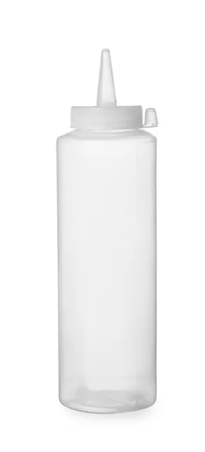 Dozirna steklenica HENDI, 0,35 l, prozorna