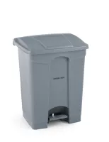 Koš za smeti AmerBox s pedalom, 87 l, svetlo siv