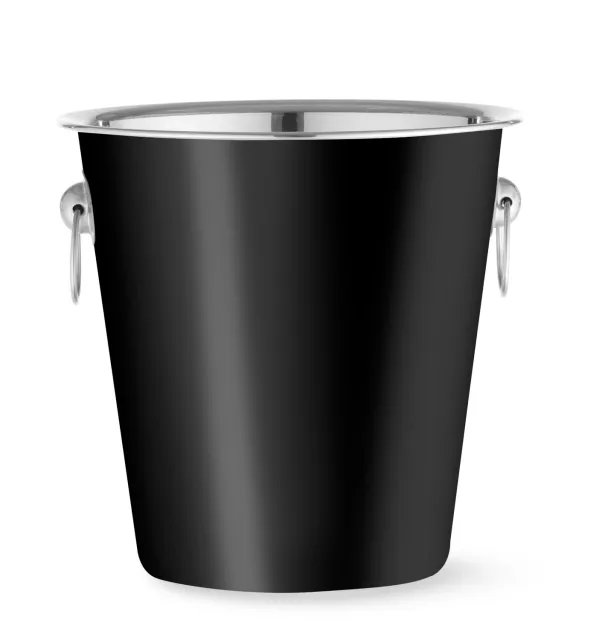 Vedro za šampanjec, BarUp, 3,3 l, črno, ⌀220x(V)190 mm