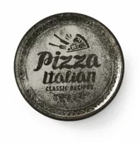 Kolekcija krožnikov za pico Recipe Collection Black, HENDI, črna, ⌀310 mm