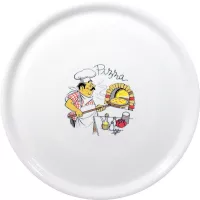 Krožnik za pico Traditional, HENDI, bel, ⌀310 mm