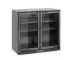Barski hladilnik z dvojnimi vrati, Arktic, 158 L, črn, 230 V/160 W, 530x900x(V)870 mm