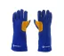Toplotno odporne usnjene rokavice HENDI, 2 kosa, dolžina 410 mm, modre