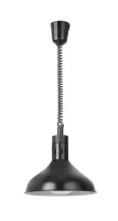 Višinsko nastavljiva grelna svetilka zvonaste oblike, HENDI, črna, 230 V/250 W, ⌀295 × (V)207 mm