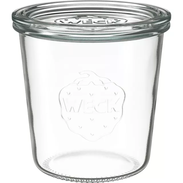 Kozarec za vlaganje s steklenim pokrovom Weck 240 ml, komplet 2 kosov, stožčast