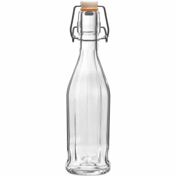 Steklenica za alkohol 0,25 l s patentnim zamaškom, 10-robna
