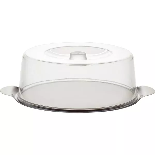 Servirni pladenj s pokrovom za torte APS 30 cm