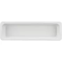 Gastro posoda 2/4, 530 x 162 mm, v = 20 mm, bela, porcelan, SCHÖNWALD
