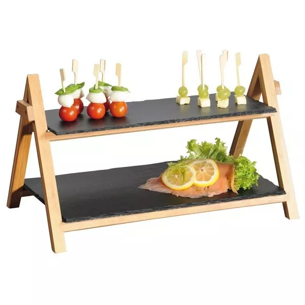 Dvonadstropno stojalo za serviranje Kesper 31 cm