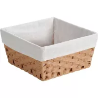 Pletena košara za kruh/sadje 28,5x28,5 cm Kesper, plastična/tekstilna