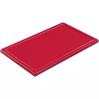 Rezalna deska brez utora in nogic GN 1/1 53x32,5 cm, rdeča