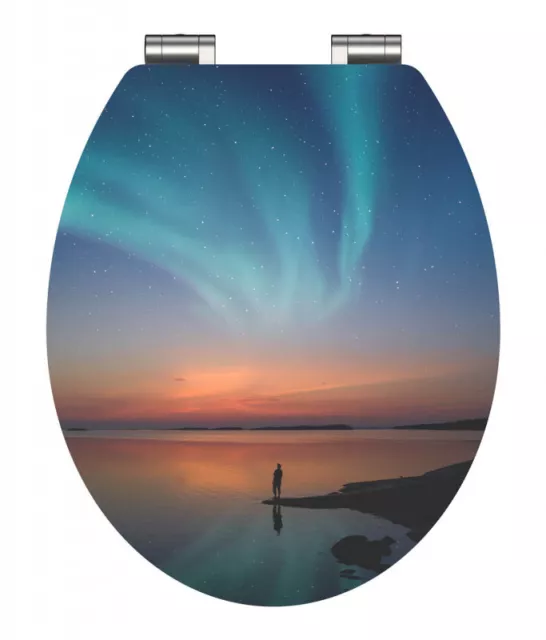 WC deska Schütte Polar Lights MDF HG, Soft Close