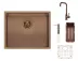Kuhinjsko korito Reginox SET Miami 500 Copper + armatura Crystal + dodatki Copper