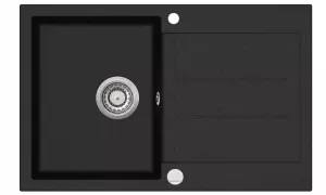 Granitno pomivalno korito Aquasanita Tesa 780.0E Black metallic