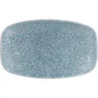 CHURCHILL Raku Topaz Blue plitev krožnik, pravokoten, dolžina: 200 mm