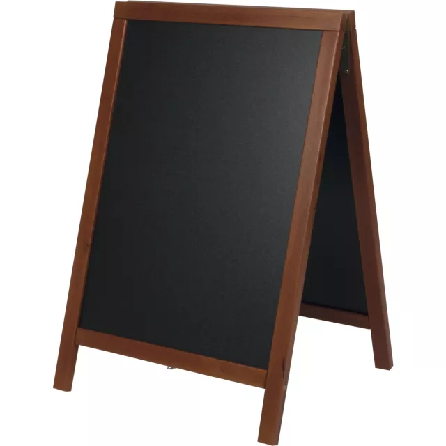 Deluxe reklamna tabla za pločnik, dolžina: 680 mm, širina: 470 mm, mahagoni